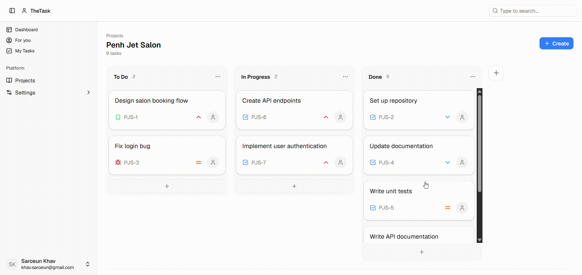 TheTask | Task Management Application